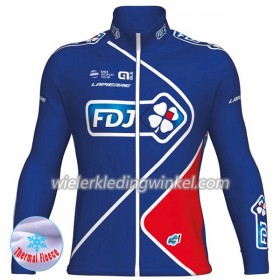 Wielershirt 2017 FDJ N002 Winter Thermal Fleece